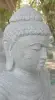 Product image 5 of the product “Seated Buddha made of Riverstone in Bhumisparsha - gesture of touching the earth. 117 cm height. ”